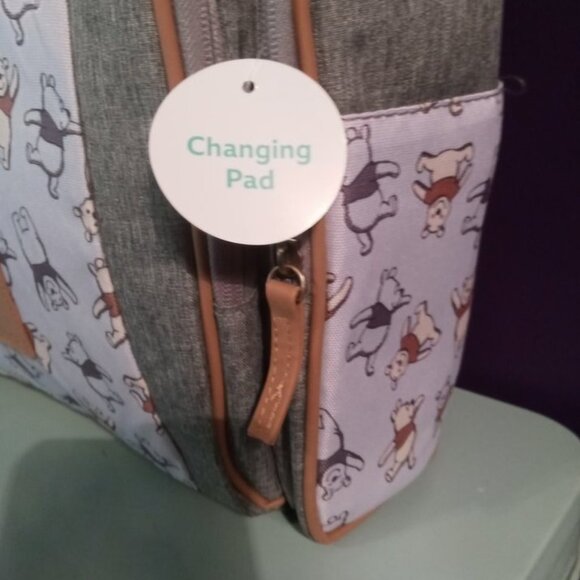 Disney Winnie the Pooh Mult-pocket Diaper Bag Set  - NWT - Picture 4 of 10